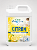 Bidon blanc de liquide vaisselle concentré Pro Pure Citron 5 L
